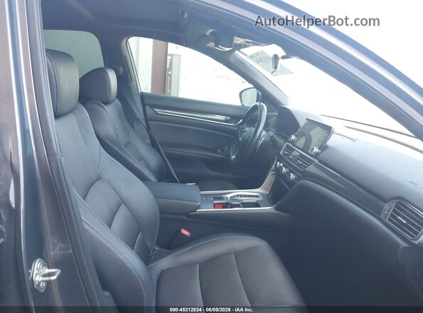 1HGCV2F35KA033554 2019 HONDA ACCORD Gray 
