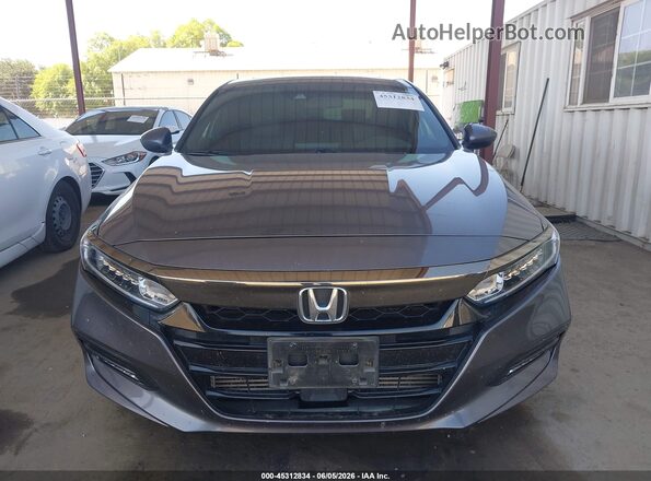 1HGCV2F35KA033554 2019 HONDA ACCORD Gray 
