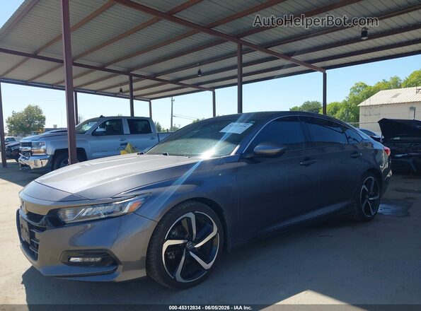 1HGCV2F35KA033554 2019 HONDA ACCORD Gray 