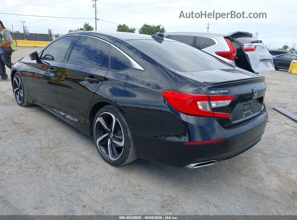 1HGCV2F35MA010472 2021 HONDA ACCORD Black უკანა მარცხენა