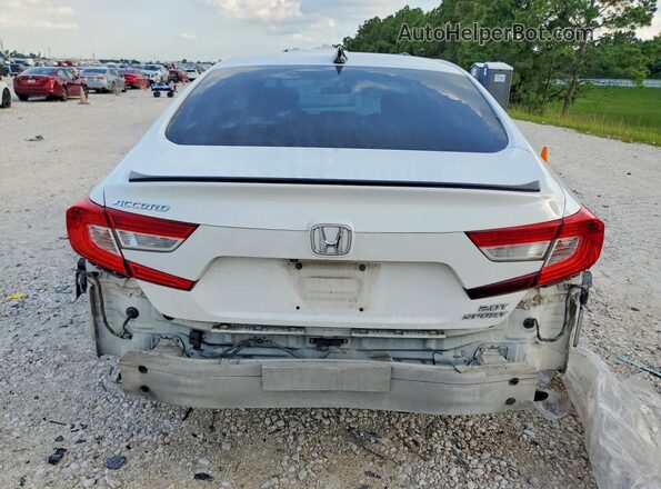 1HGCV2F35MA018359 2021 HONDA ACCORD Белый Вид сзади