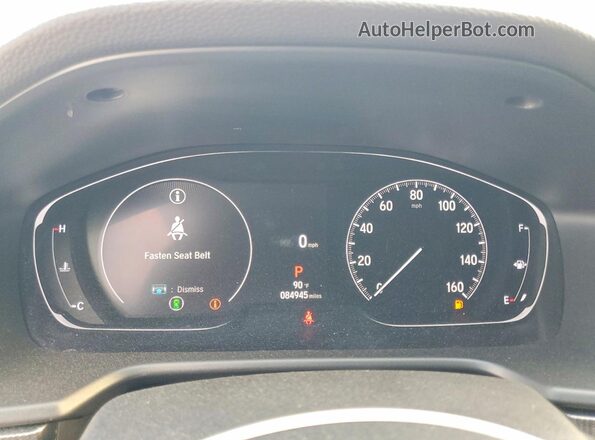 1HGCV2F35MA018359 2021 HONDA ACCORD Белый Вид щитка приборов