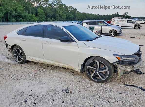 1HGCV2F35MA018359 2021 HONDA ACCORD Белый Передняя правая четверть