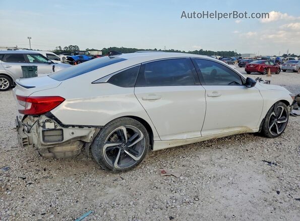 1HGCV2F35MA018359 2021 HONDA ACCORD Белый Задняя правая четверть