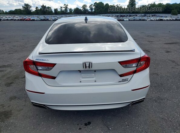 1HGCV2F35MA027028 2021 HONDA ACCORD Белый Вид сзади