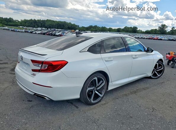 1HGCV2F35MA027028 2021 HONDA ACCORD Белый Задняя правая четверть
