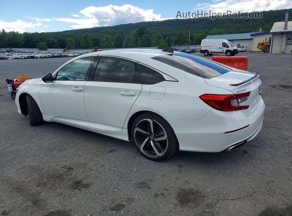 1HGCV2F35MA027028 2021 HONDA ACCORD Белый Задняя левая четверть