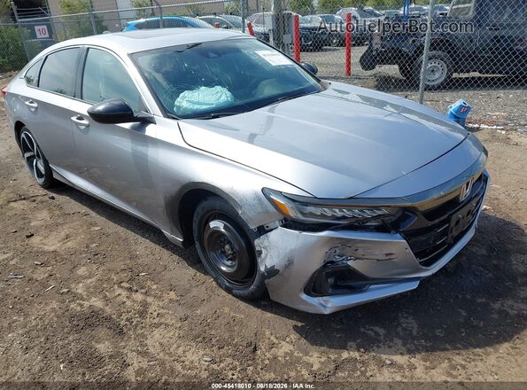 1HGCV2F35NA009128 2022 HONDA ACCORD Silver წინა ხედი
