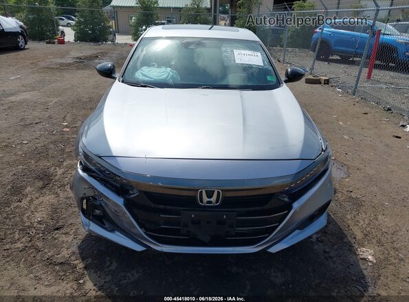 1HGCV2F35NA009128 2022 HONDA ACCORD Silver უკანა სალონის ხედი