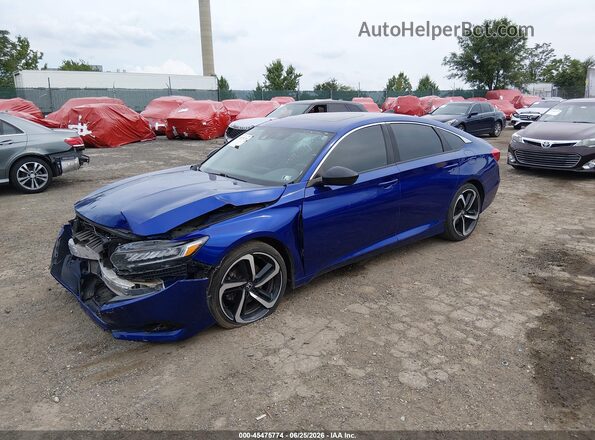 1HGCV2F35NA010344 2022 HONDA ACCORD Черный Передняя левая четверть