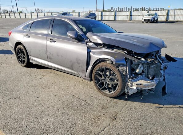 1HGCV2F36JA031391 2018 HONDA ACCORD Charcoal 
