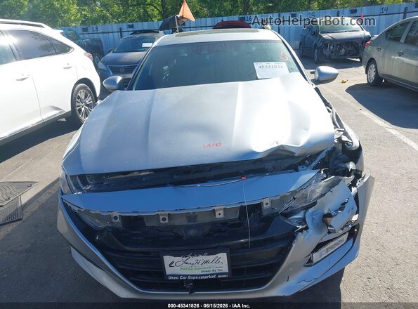 1HGCV2F36JA047672 2018 HONDA ACCORD Silver Вид щитка приладів