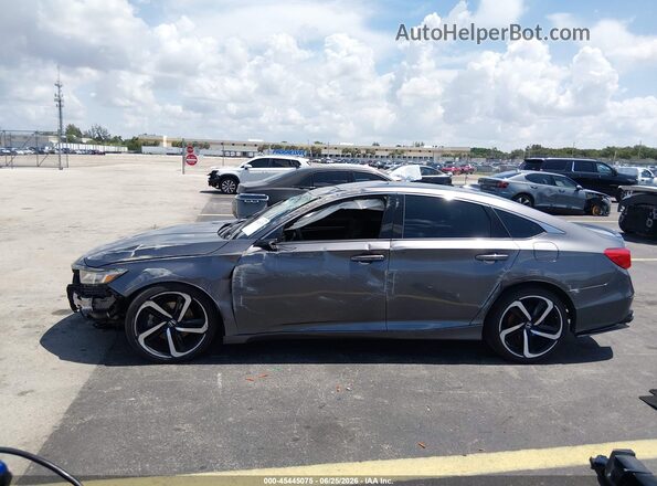 1HGCV2F36JA052841 2018 HONDA ACCORD Gray 