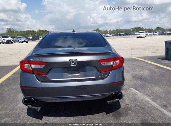 1HGCV2F36JA052841 2018 HONDA ACCORD Gray 