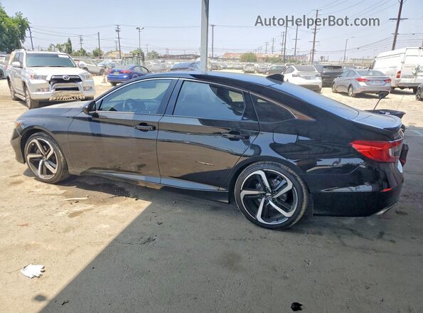 1HGCV2F36KA021980 2019 HONDA ACCORD Black Հետևի ձախ