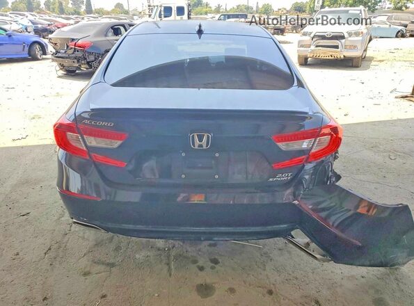 1HGCV2F36KA021980 2019 HONDA ACCORD Black Հետևի տեսք