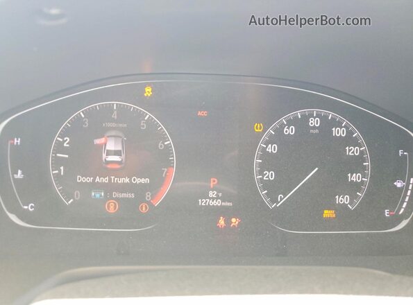 1HGCV2F36KA021980 2019 HONDA ACCORD Black Սարքավորումների վահանակի տեսք