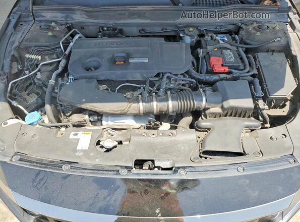 1HGCV2F36KA021980 2019 HONDA ACCORD Black Սալոնի հետևի տեսք