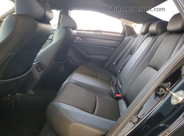1HGCV2F36KA021980 2019 HONDA ACCORD Black Հետևի նստատեղերի տեսք