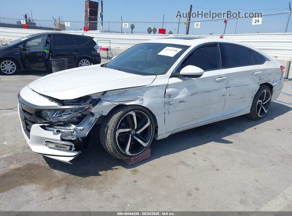 1HGCV2F36LA013850 2020 HONDA ACCORD White Передня ліва чверть