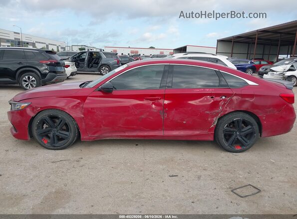 1HGCV2F36MA009671 2021 HONDA ACCORD Красный Панорамный вид салона 360°