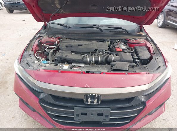 1HGCV2F36MA009671 2021 HONDA ACCORD Красный Вид сзади