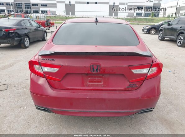 1HGCV2F36MA009671 2021 HONDA ACCORD Красный 