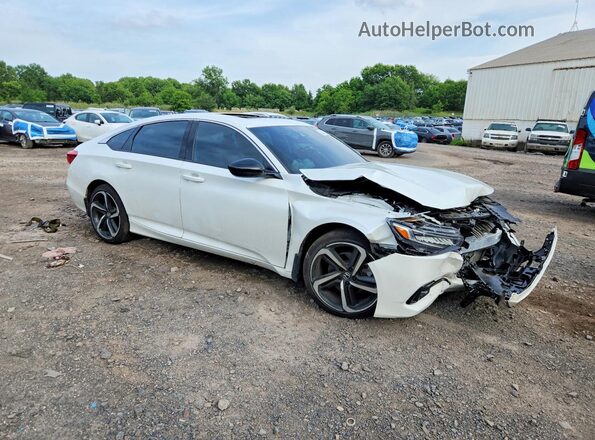 1HGCV2F36NA018498 2022 HONDA ACCORD White Delantero derecho