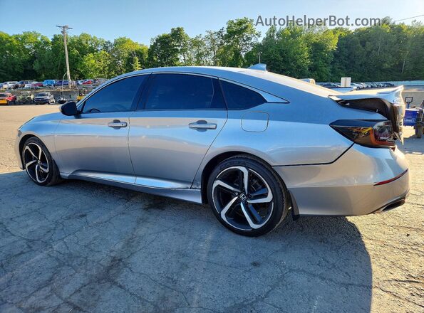 1HGCV2F37JA002966 2018 HONDA ACCORD Silver Tył lewy