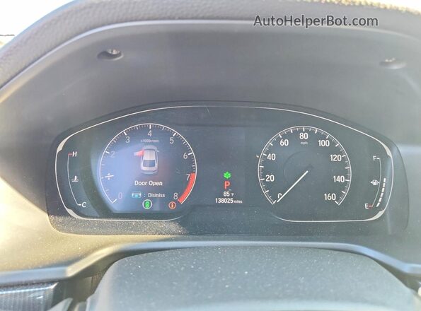 1HGCV2F37JA002966 2018 HONDA ACCORD Silver Widok zestawu wskaźników