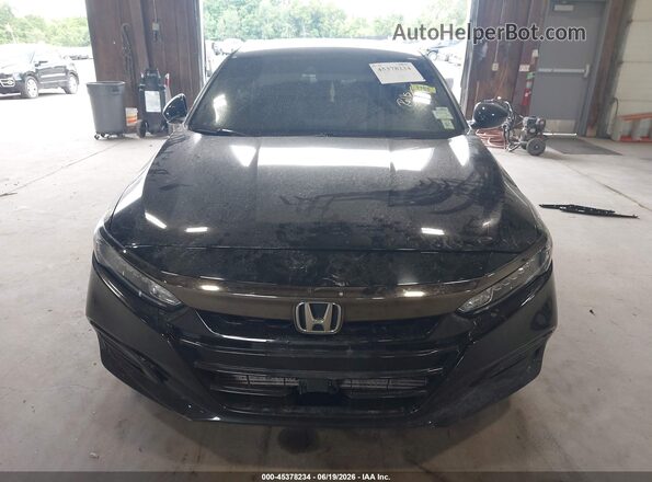 1HGCV2F37JA031805 2018 HONDA ACCORD Черный Вид щитка приборов