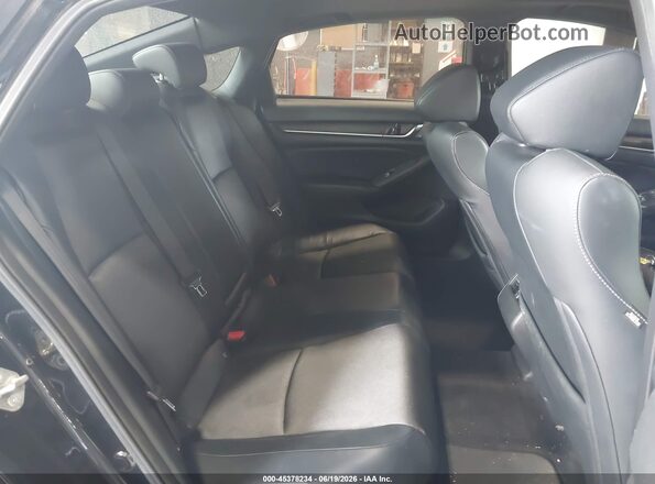 1HGCV2F37JA031805 2018 HONDA ACCORD Черный Вид наклейки с VIN-кодом
