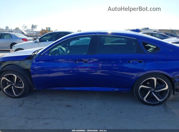 1HGCV2F37KA010793 2019 HONDA ACCORD Синий Панорамный вид салона 360°