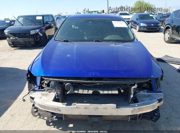1HGCV2F37KA010793 2019 HONDA ACCORD Синий Вид щитка приборов