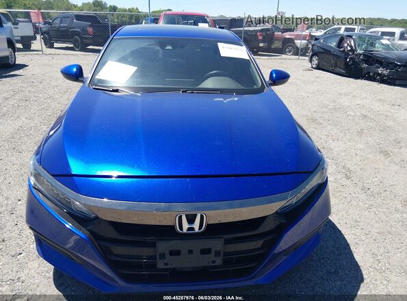 1HGCV2F37KA015542 2019 HONDA ACCORD Blue Vista del cuadro de instrumentos