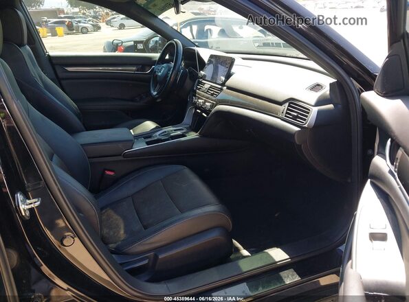 1HGCV2F37LA015493 2020 HONDA ACCORD Black Front interior view