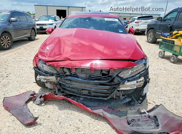 1HGCV2F37LA021262 2020 HONDA ACCORD Red Вид спереду