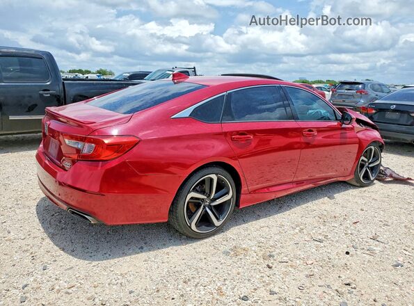 1HGCV2F37LA021262 2020 HONDA ACCORD Red Задня права чверть