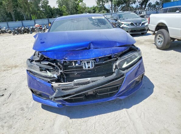 1HGCV2F37MA013423 2021 HONDA ACCORD Blue Դիմացի տեսք