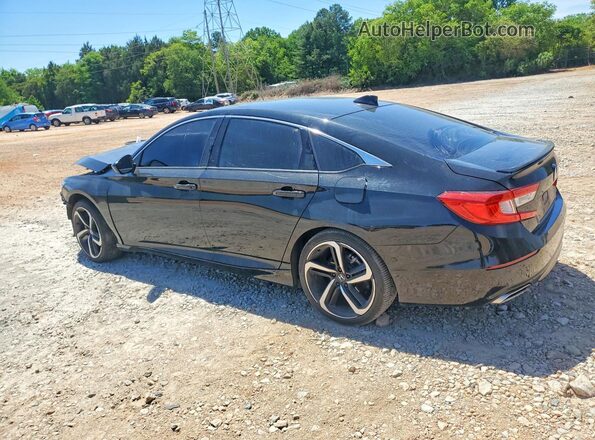 1HGCV2F37MA017696 2021 HONDA ACCORD Black Задня ліва чверть