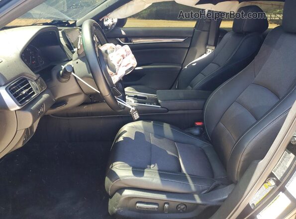 1HGCV2F37MA017696 2021 HONDA ACCORD Black Вид салону спереду