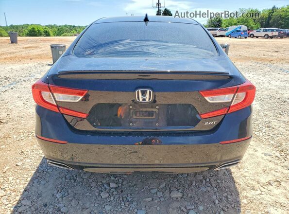 1HGCV2F37MA017696 2021 HONDA ACCORD Black Вид ззаду