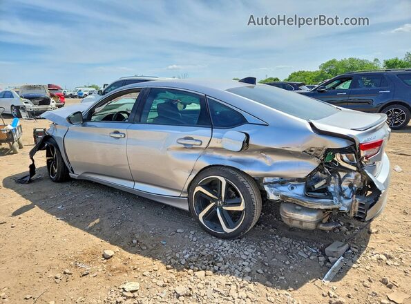 1HGCV2F37MA034126 2021 HONDA ACCORD Silver უკანა მარცხენა