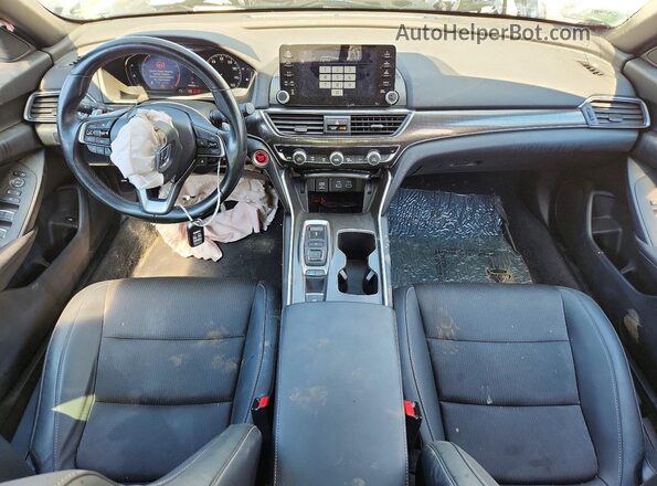 1HGCV2F37MA034126 2021 HONDA ACCORD Silver წინა პანელის ხედი
