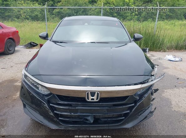 1HGCV2F38JA051819 2018 HONDA ACCORD Black ხელსაწყოთა პანელის ხედი