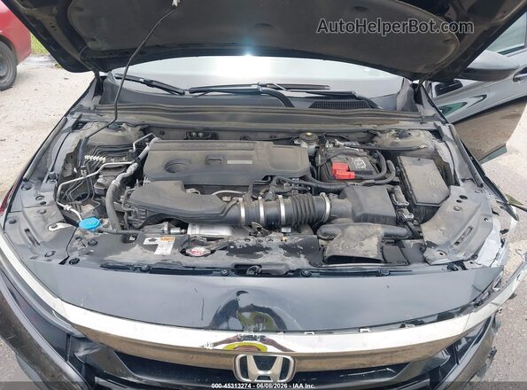 1HGCV2F38JA051819 2018 HONDA ACCORD Black უკანა ხედი