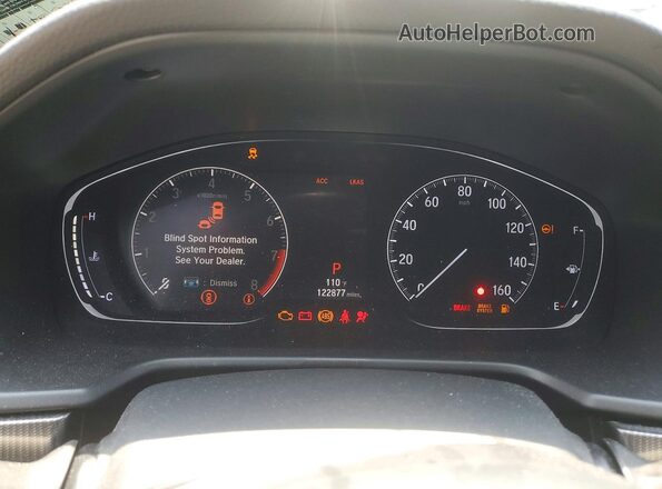 1HGCV2F38KA000726 2019 HONDA ACCORD White Widok zestawu wskaźników