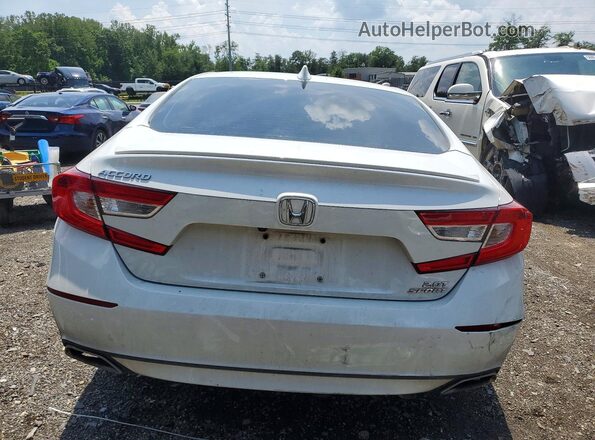 1HGCV2F38KA000726 2019 HONDA ACCORD White Widok z tyłu