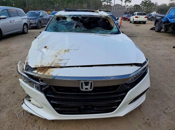 1HGCV2F38KA033953 2019 HONDA ACCORD White Widok z przodu