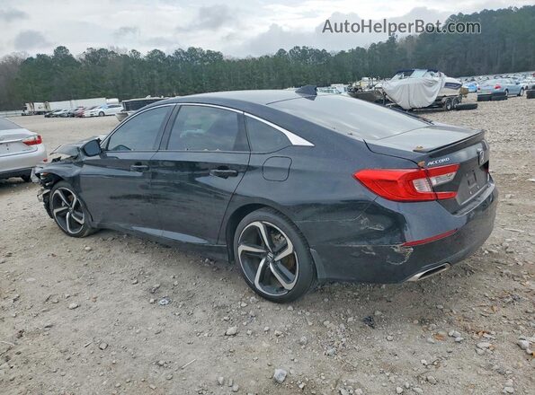 1HGCV2F38LA001165 2020 HONDA ACCORD Black Rear left